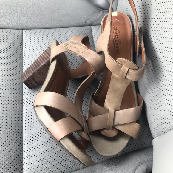 Lucky Brand Shoes - |Lucky Brand| Pettee Leather Heeled Sandal 8.5